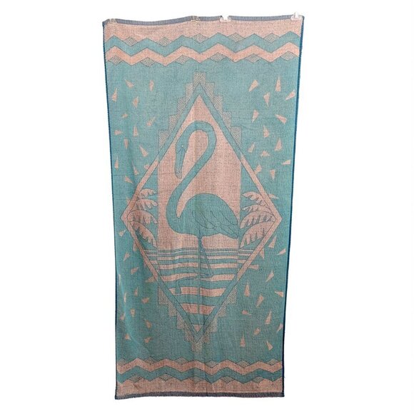 80s Royal Terry Flamingo Beach Towel - Picture 3 of 8
